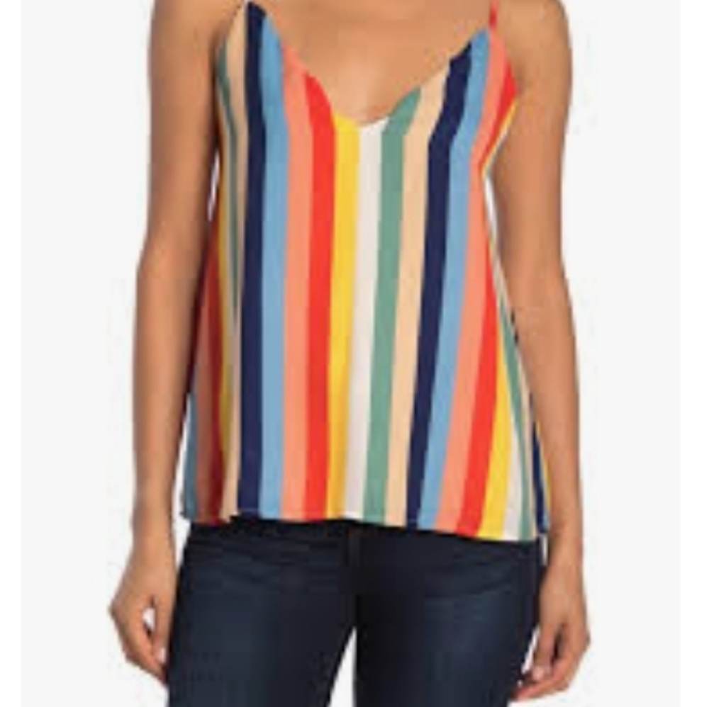 Multicolored Striped Cami/Tank